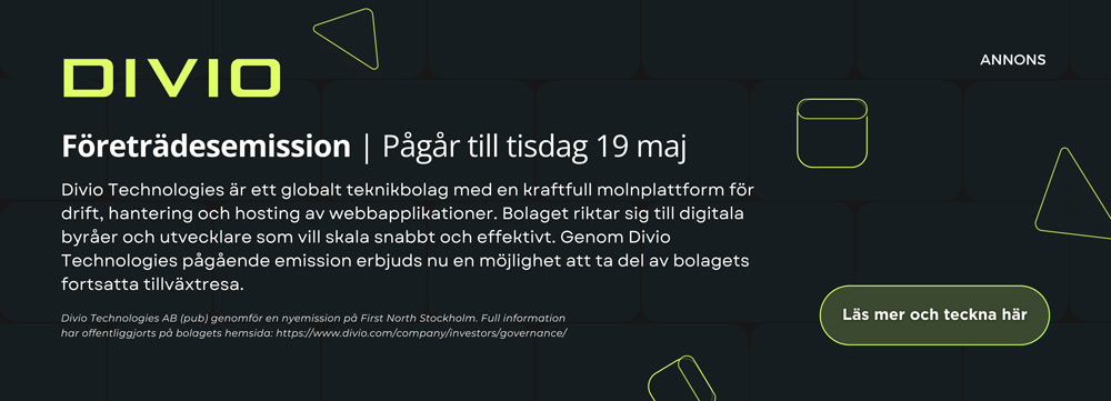 Information om DIVIO och företrädesemision
