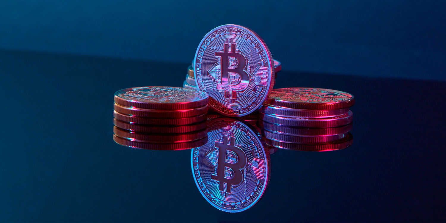 Bitcoin animerade till att föreställa mynt