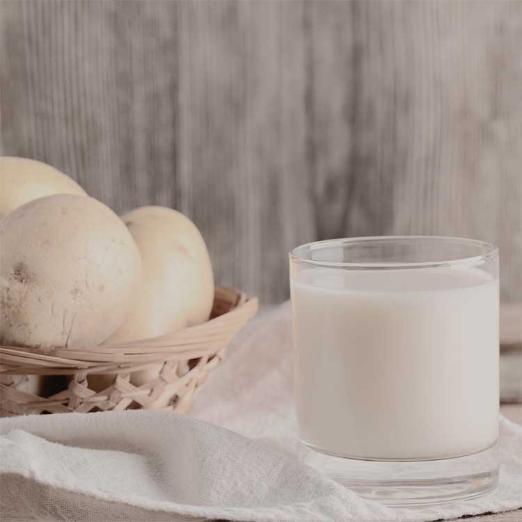 Glas med mjölk